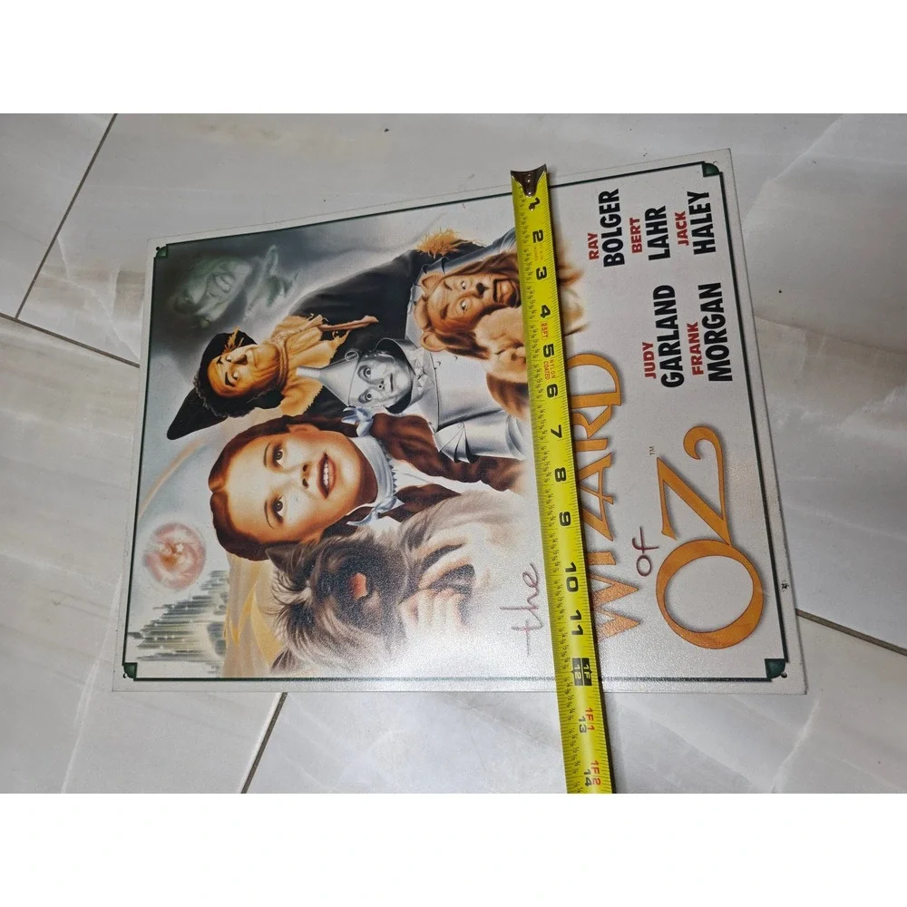 Wizard‎ of Oz Tin Metal Sign Movie Poster Art Judy Garland 16x12.5 Item 1563